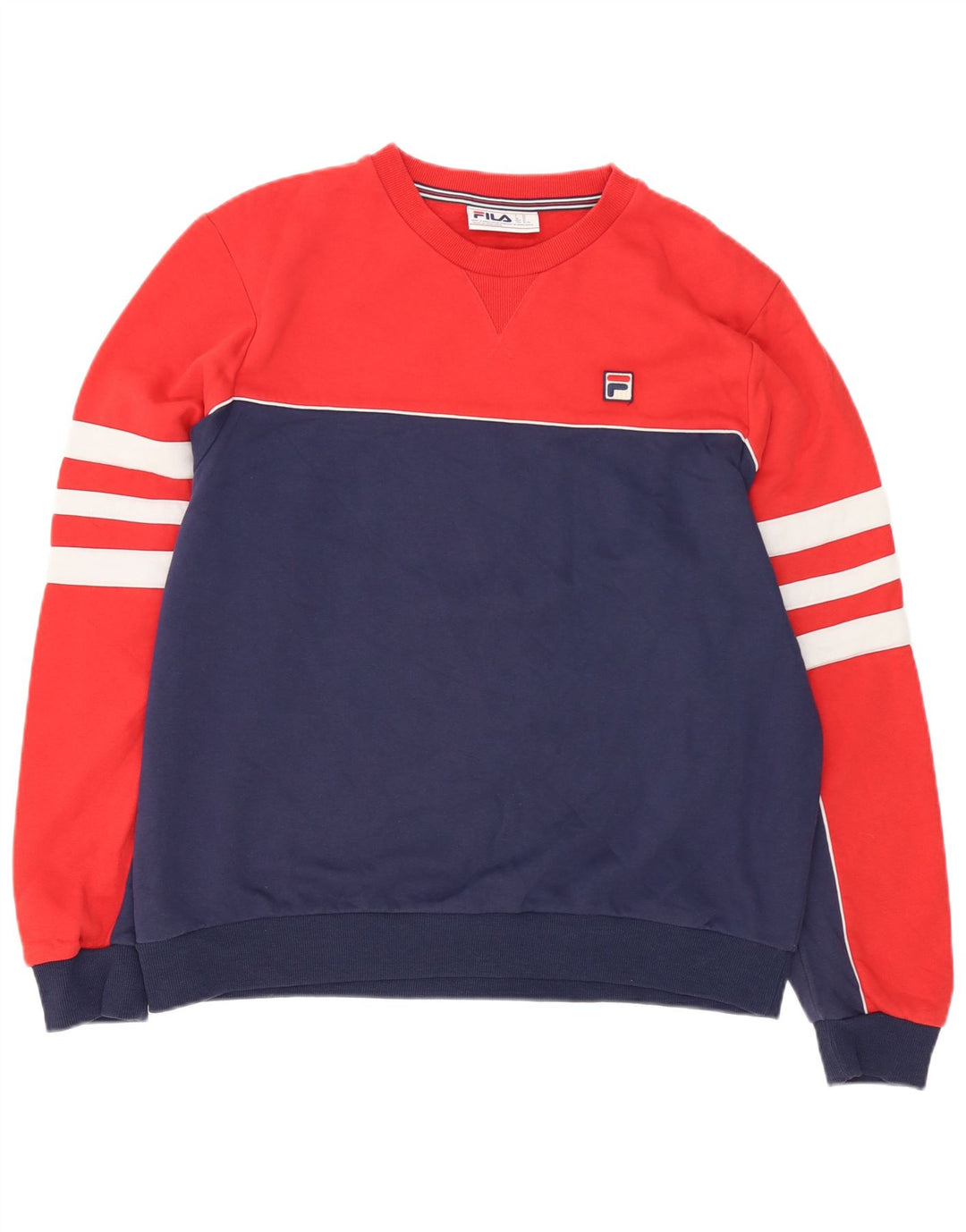 Pulover Fila pentru bărbați, XL, roșu, bumbac color bloc