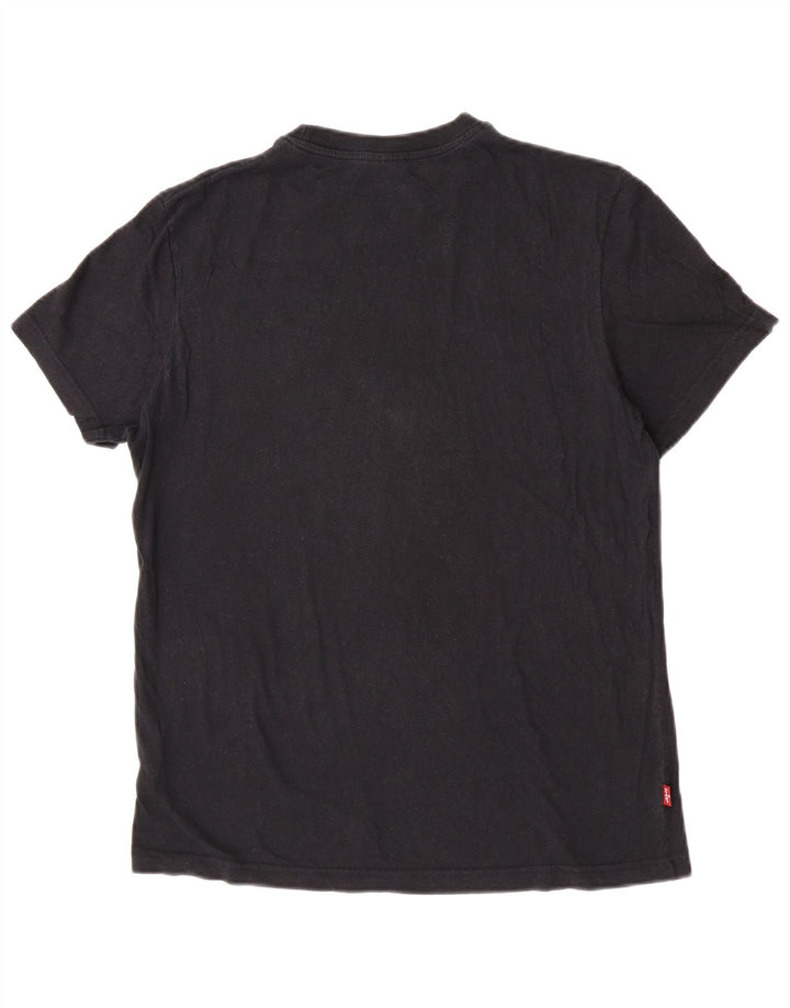 Tricou grafic pentru bărbați Levi's Top mediu negru bumbac