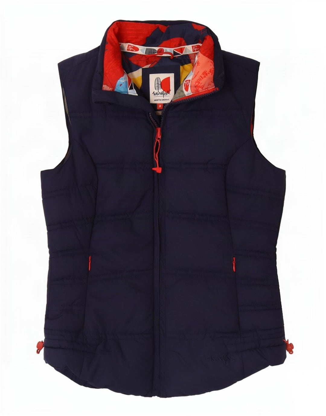 Weird Fish Gilet căptușit pentru femei UK 8 Small Bleumarin Poliester