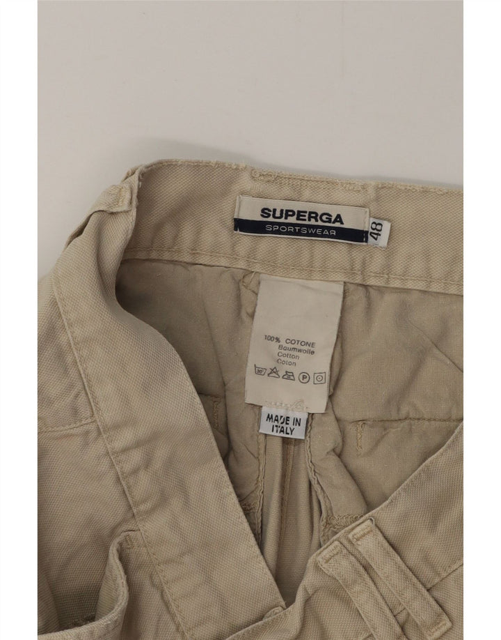 SUPERGA Pantaloni scurți cargo pentru bărbați IT 48 Medium W32 Bej Bumbac