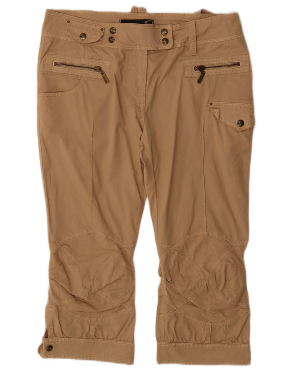 Pantaloni cargo cargo pentru femei JUST CAVALLI IT 44 Medium W30 Bej Bumbac