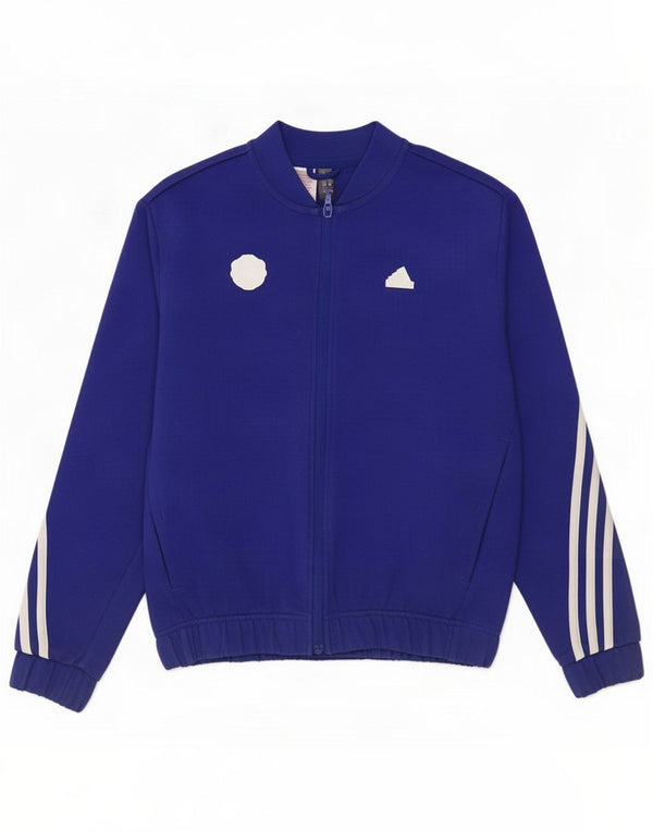 Adidas Boys Manchester United Tracksuit Top Jacket 11-12 Years Blue