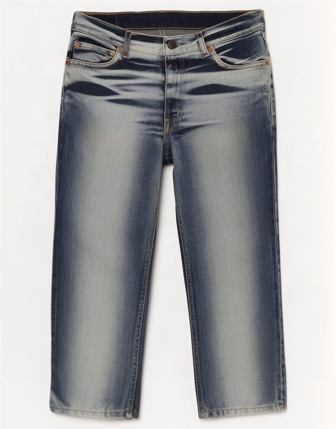Jeans Levi's 661 Capri pentru bărbați, W32 L22, albastru bleumarin, bloc de culoare