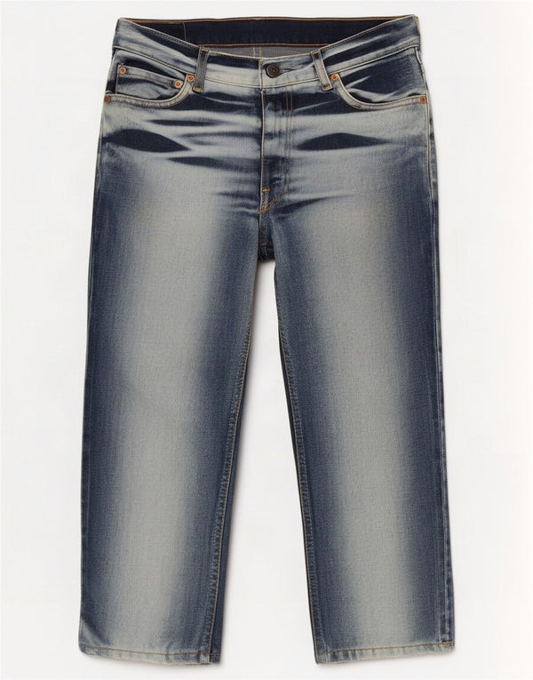 Jeans Levi's 661 Capri pentru bărbați, W32 L22, albastru bleumarin, bloc de culoare