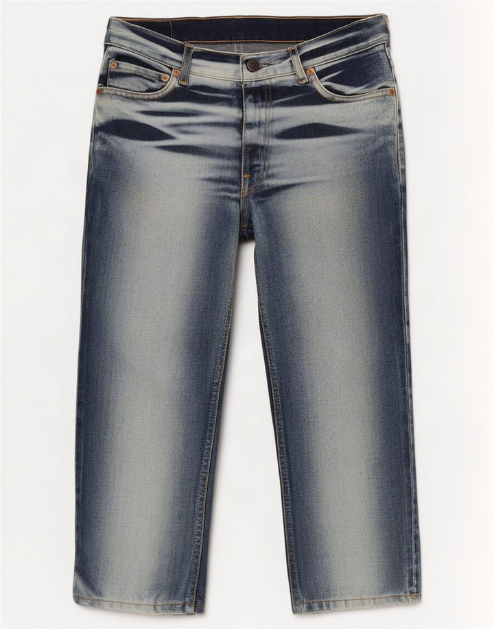 Jeans Levi's 661 Capri pentru bărbați, W32 L22, albastru bleumarin, bloc de culoare