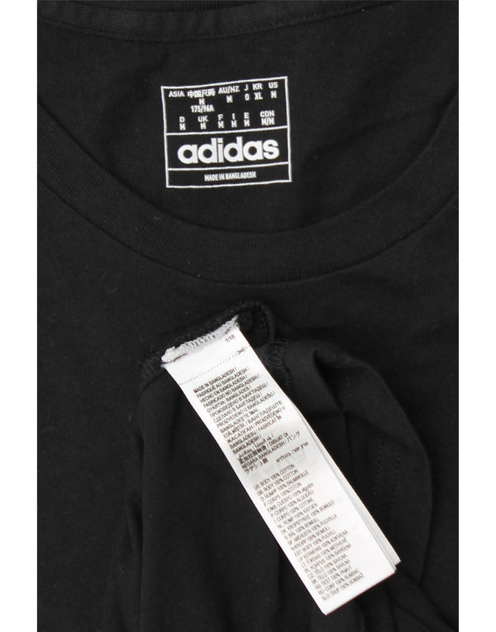 Tricou Bărbați Adidas Top Mediu Negru Bumbac