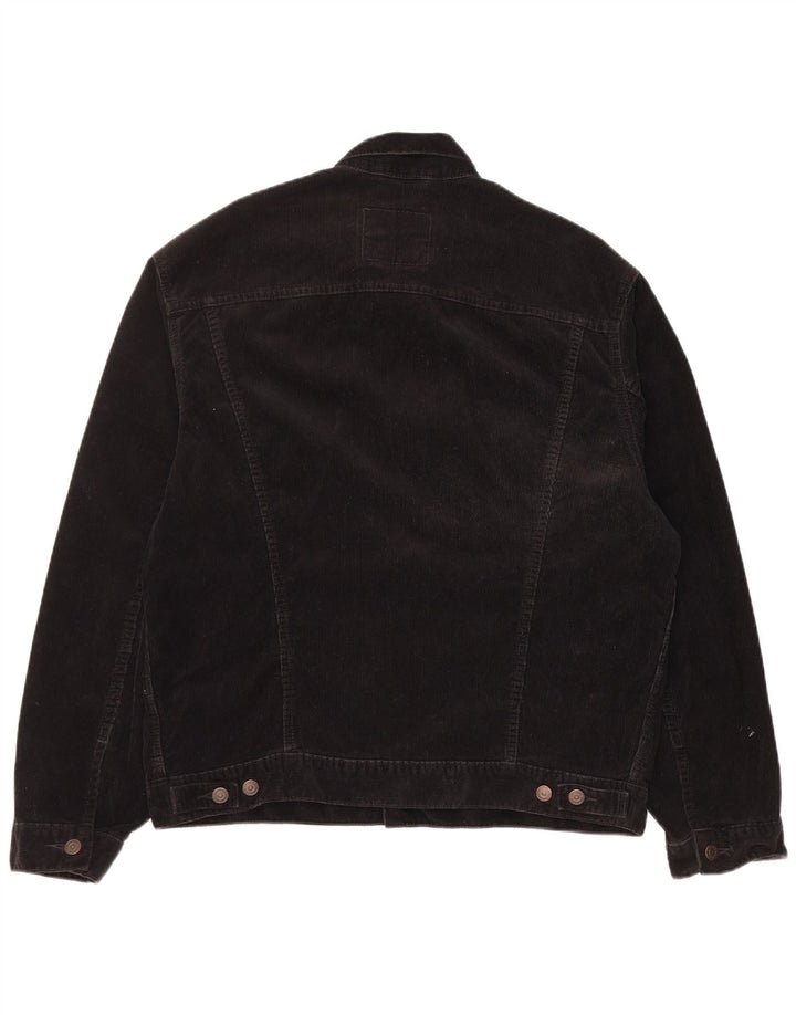 Jachetă Levi's din velur pentru bărbați UK 42 XL, bumbac negru