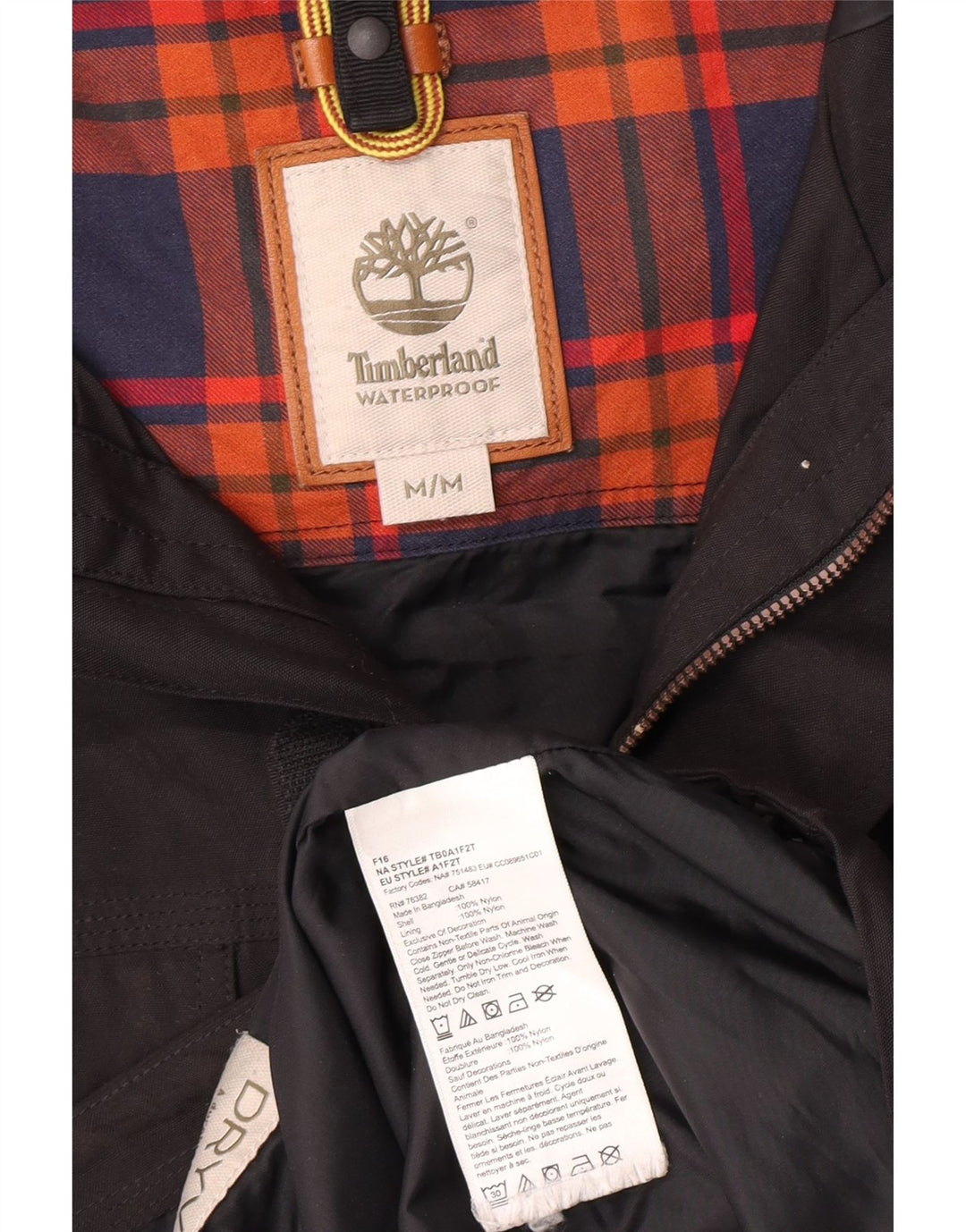 Jachetă Windbreaker pentru bărbați Timberland UK 38 Medium Black Nylon