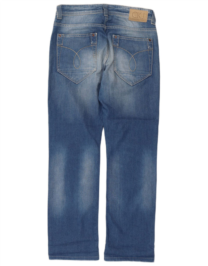 Blugi drepti pentru femei Calvin Klein W31 L29 Bumbac albastru