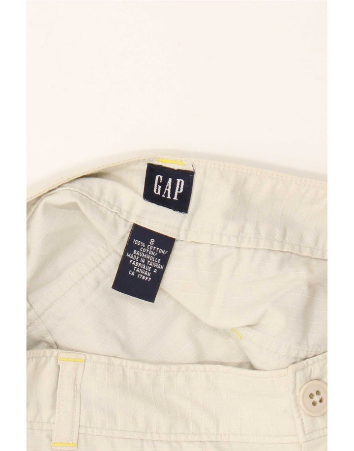 Pantaloni scurti chino pentru femei Gap US 8 Medium W28 Beige Check Bumbac