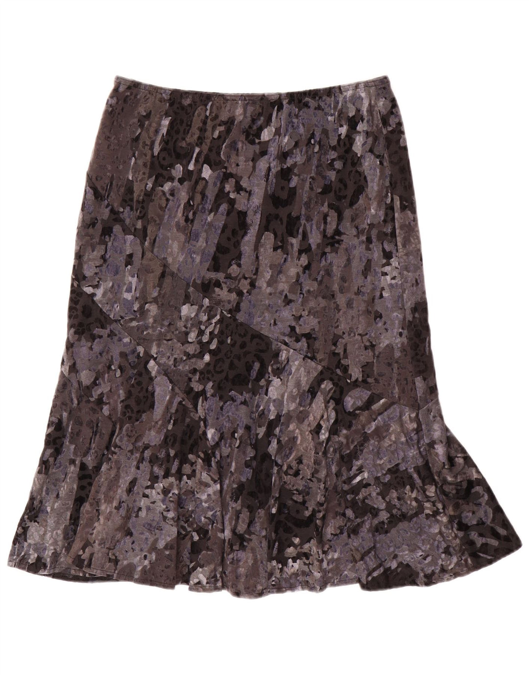 CARLA FERRONI Fusta Trompeta Femei Medium W30 Gri Animal Print Poliamida