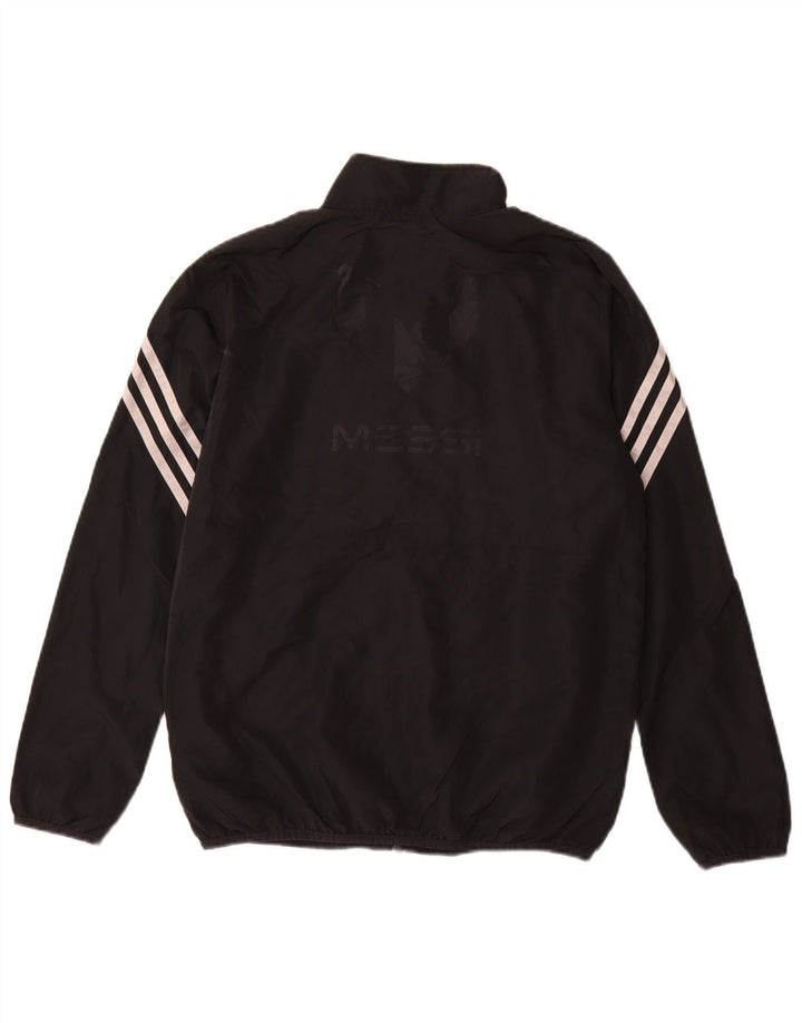 Adidas Fete MESSI Graphic Trening Top Jachetă 13-14 Ani Negru Poliester
