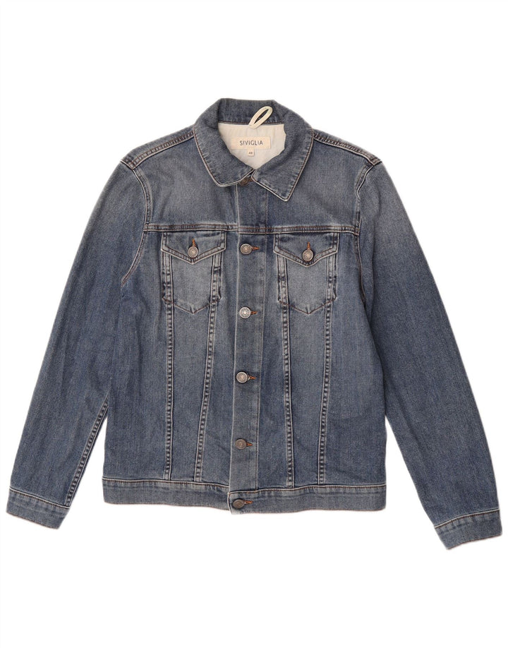 SIVIGLIA Jachetă Denim pentru bărbați IT 48 Bumbac Albastru Mediu