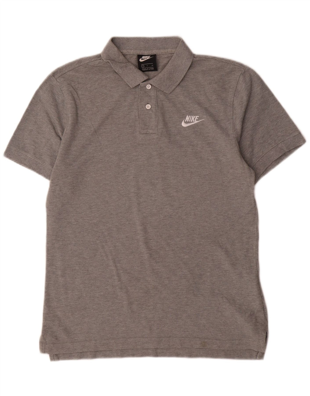 Tricou polo cu mânecă scurtă, cu mânecă scurtă, pentru bărbați, bumbac, gri mic
