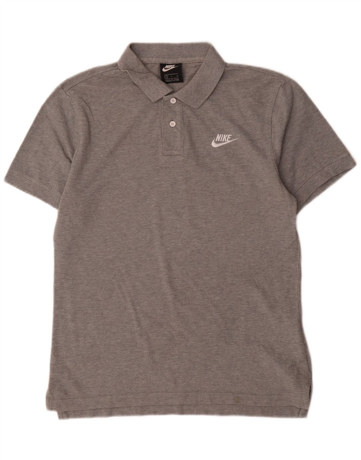 Tricou polo cu mânecă scurtă, cu mânecă scurtă, pentru bărbați, bumbac, gri mic