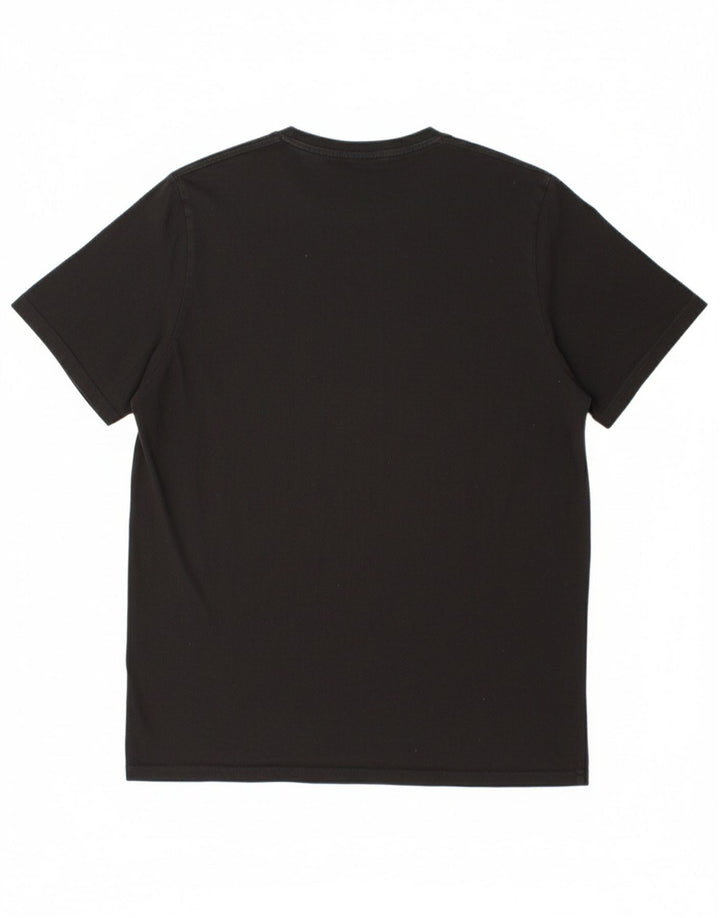 PUMA Mens Graphic T-Shirt Top Large Black Cotton
