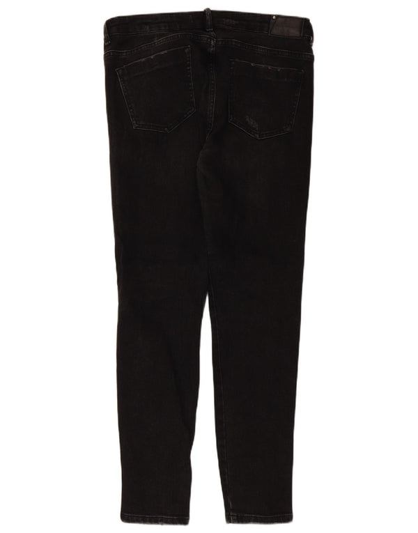 Blugi skinny distressed Trafaluc pentru femei Zara EU 40 Medium W30 L28 Negri