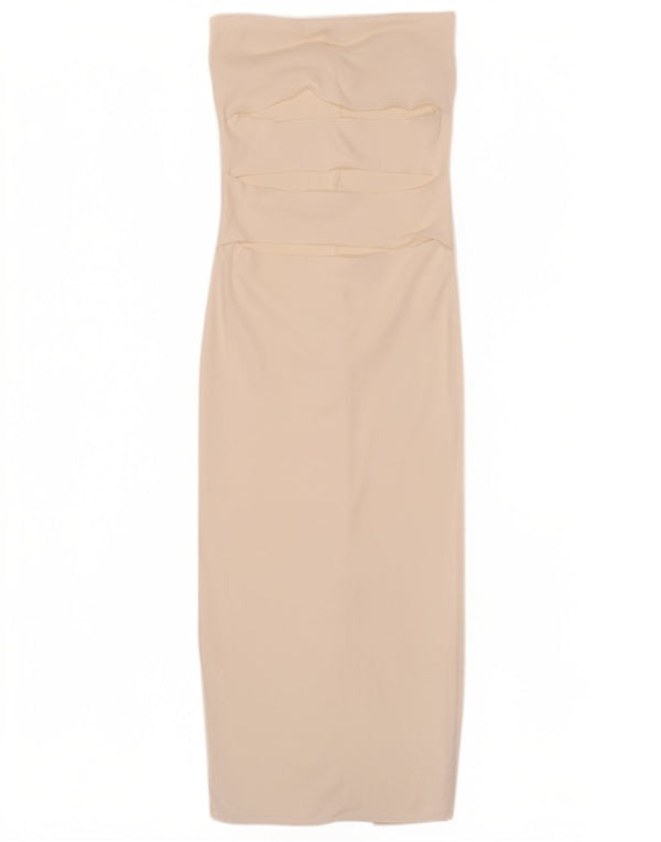Rochie fără bretele pentru femei Zara UK 14 Medium White Viscose
