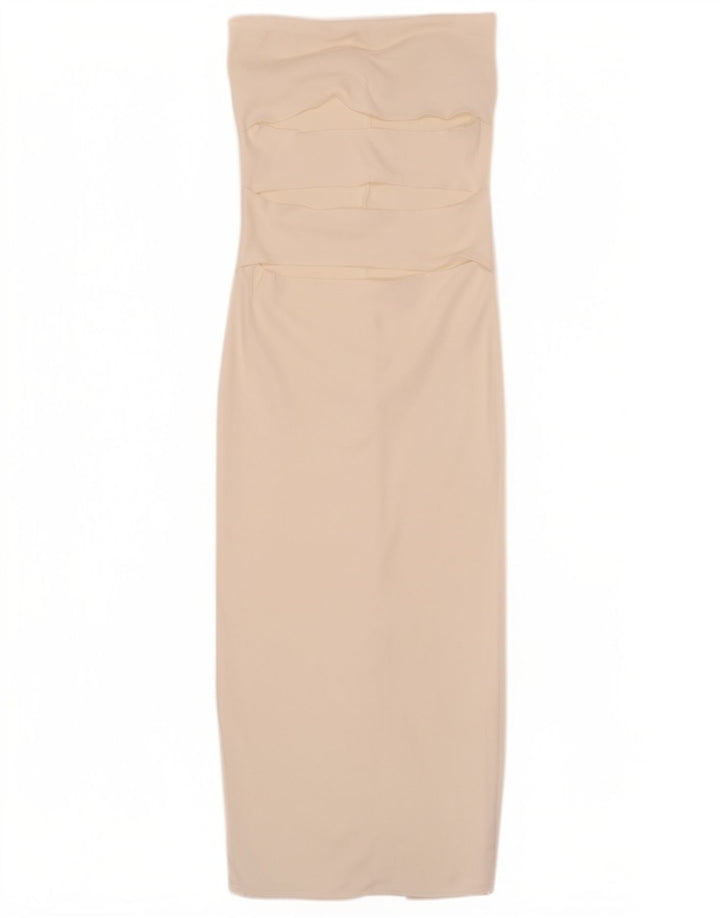 Rochie fără bretele pentru femei Zara UK 14 Medium White Viscose