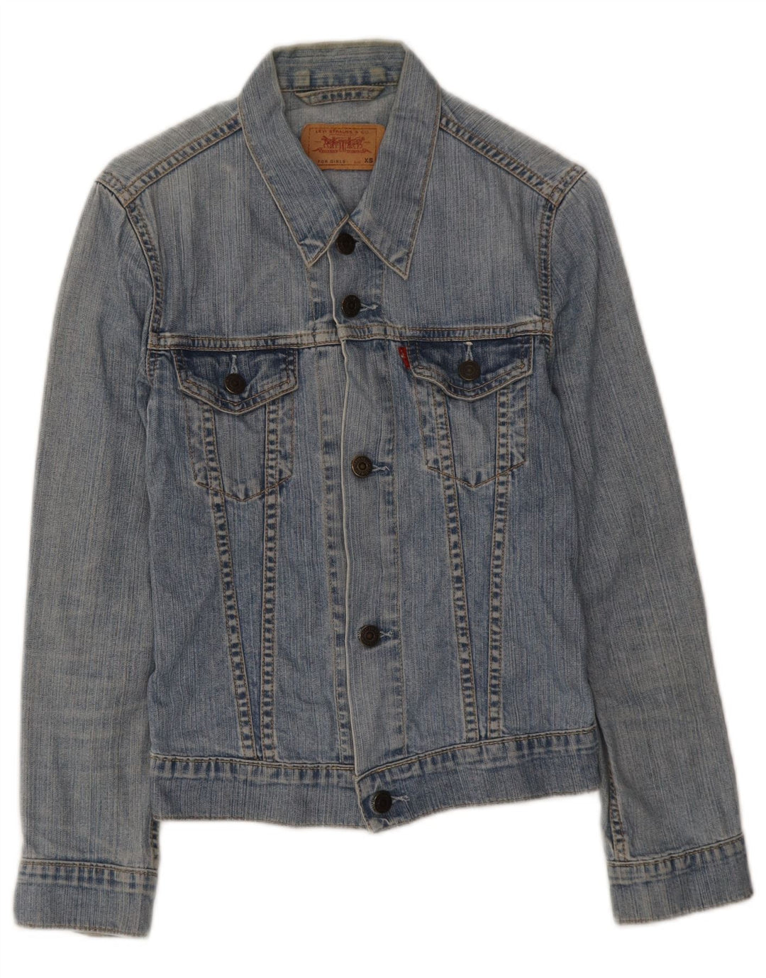 Geaca Levi's Fete Denim 7-8 Ani XS Bumbac Albastru