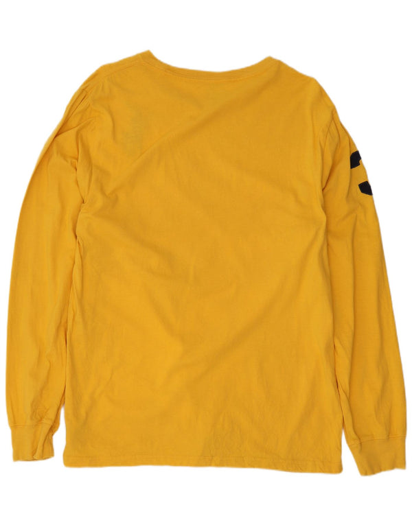 Polo Ralph Lauren Băieți Top grafic cu mânecă lungă 15-16 ani XL bumbac galben