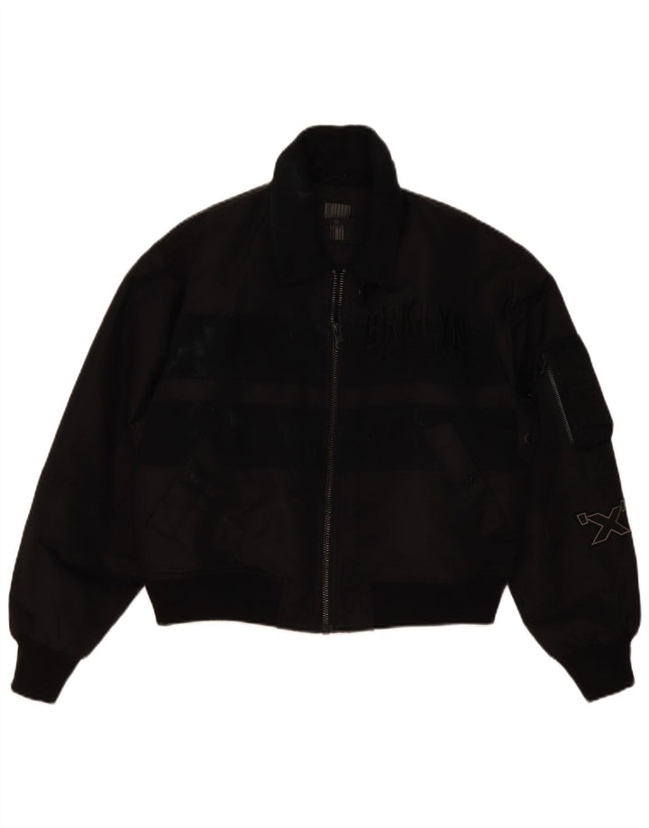Jachetă bomber supradimensionată pentru femei Superdry UK 10 Small Black