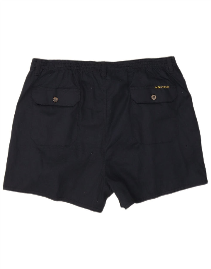 Pantaloni scurți chino pegged pentru bărbați Crown W36 mari din bumbac bleumarin