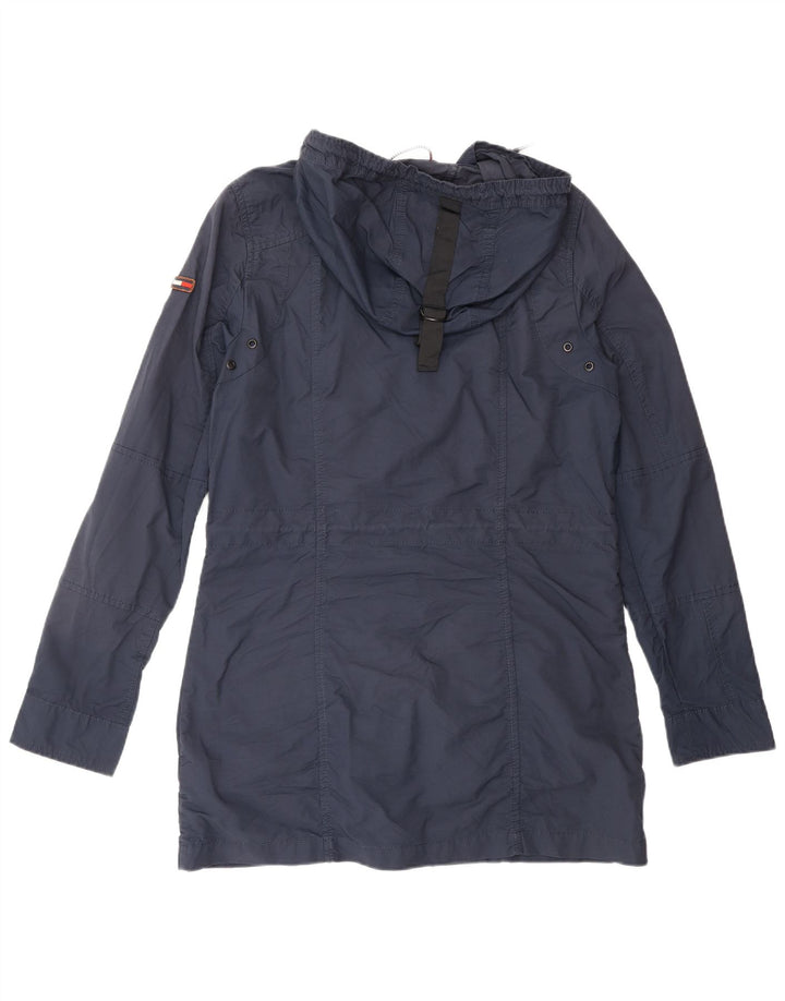TOMMY HILFIGER Jachetă parka supradimensionată cu glugă pentru femei UK 10 Mic bleumarin