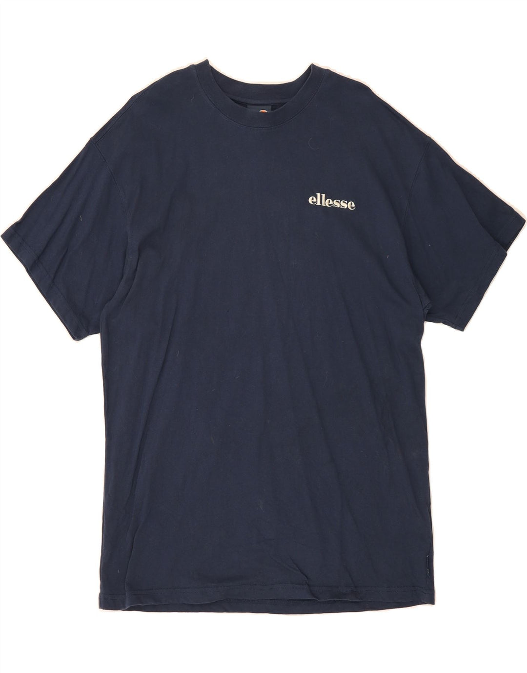 ELLESSE Mens Graphic T-Shirt Top Medium Navy Blue Cotton Vintage Ellesse and Second-Hand Ellesse from Messina Hembry 