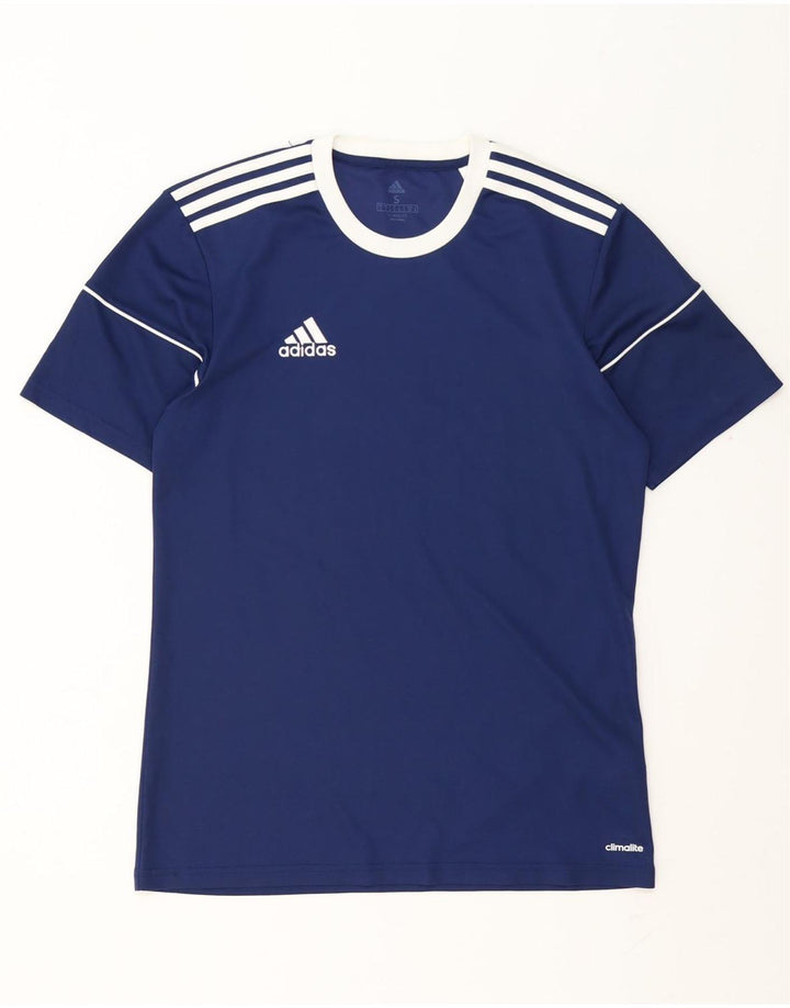 Tricou Adidas Climalite pentru bărbați Top mic, poliester bleumarin