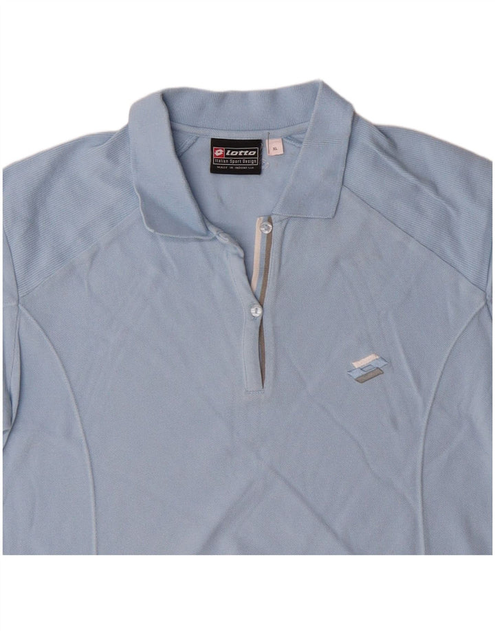 Tricou polo pentru femei LOTTO UK 18 XL Bumbac albastru