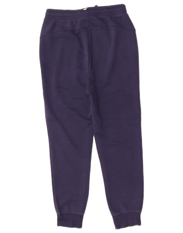 Puma Băieți Pantaloni De Trening Grafic Joggeri 11-12 Ani Bumbac Bleumarin