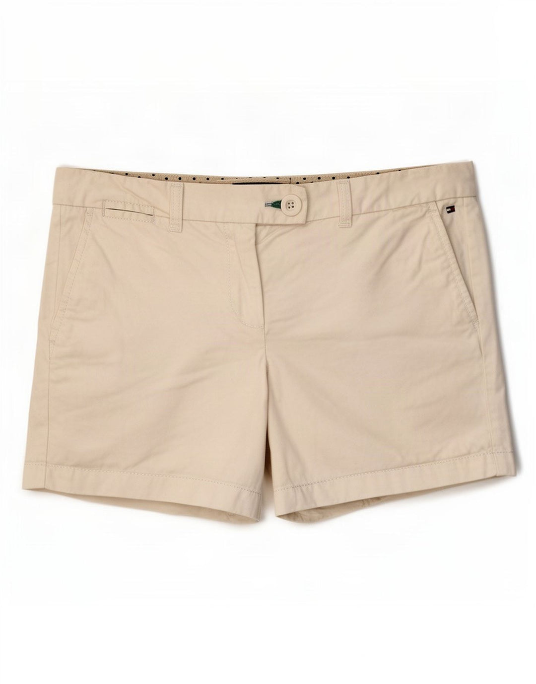 Pantaloni scurti chino Tommy Hilfiger pentru femei US 8 Medium W32 Bumbac alb