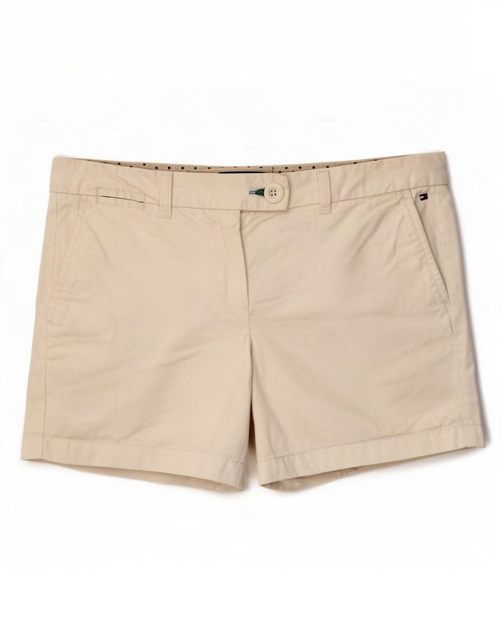 Pantaloni scurti chino Tommy Hilfiger pentru femei US 8 Medium W32 Bumbac alb