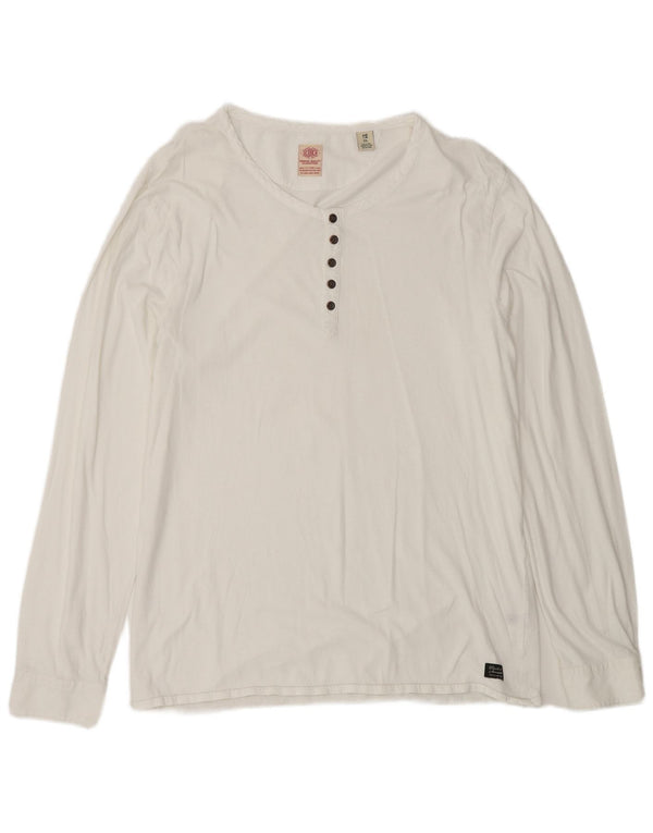 Scotch & Soda Top pentru femei cu mânecă lungă UK 18 XL Alb