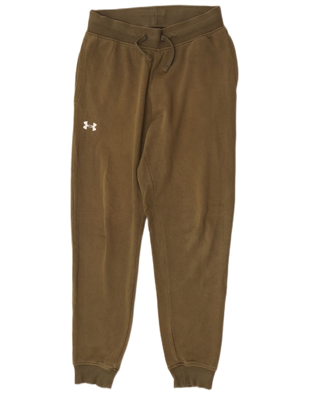Pantaloni de trening Under Armour pentru bărbați Joggeri, bumbac mediu kaki