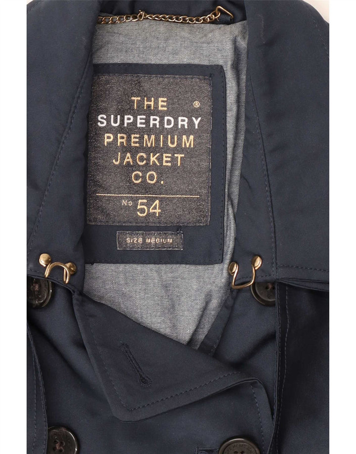 Trenci pentru femei Superdry UK 12 Poliester bleumarin mediu