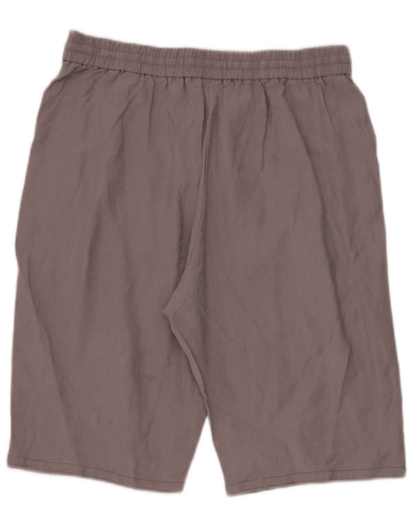 Marks & Spencer Womens Casual Shorts UK 14 Large W32 Grey Lyocell