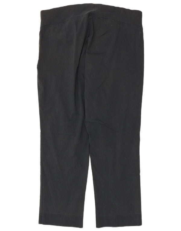 Autograph Pantaloni drepti pentru femei UK 24 4XL W42 L29 Gri Viscoză