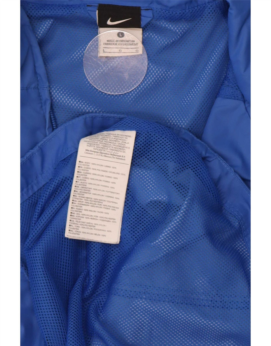 Jachetă de ploaie cu glugă Nike pentru bărbați UK 40, mare, albastru, nailon