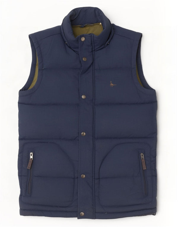 Gilet căptușit Jack Wills pentru bărbați, cu tăiere largă, UK 34 XS, poliamidă, albastru bleumarin