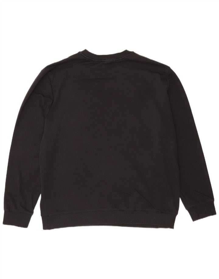 Calvin Klein Pulover grafic pentru bărbați, bumbac negru 2XL