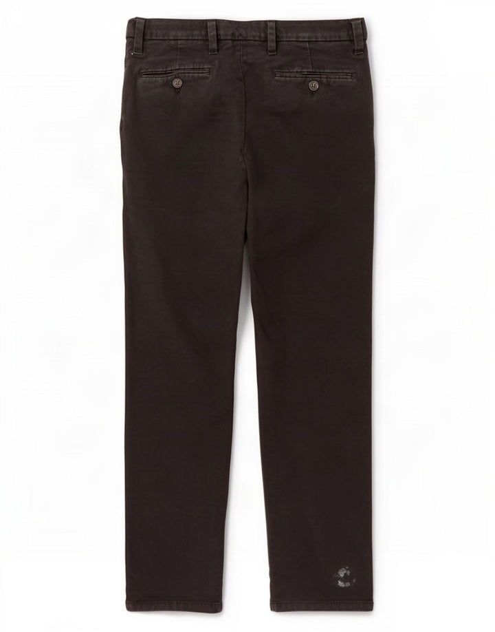 Marks & Spencer Pantaloni chino obișnuiți, drepti, pentru bărbați, L34 L29, bumbac negru