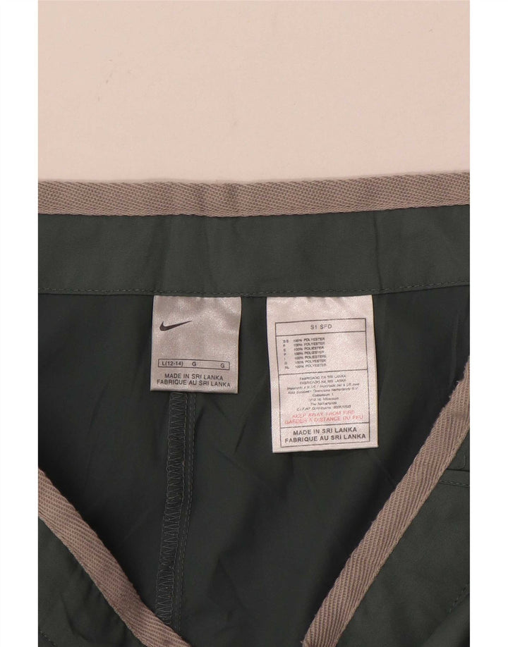 Pantaloni scurți sport Nike pentru femei US 12/14 Poliester verde mare