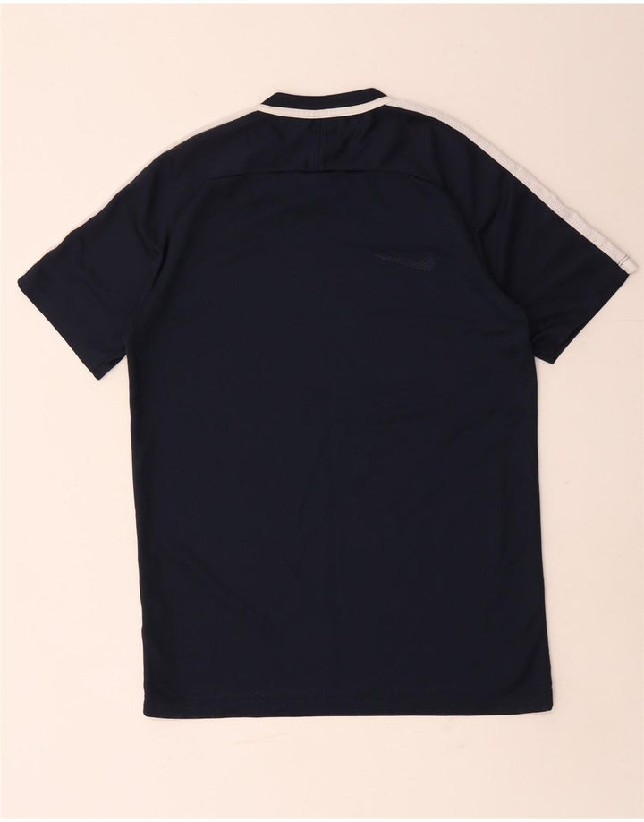 Tricou pentru bărbați Nike Dri Fit Top mic, albastru bleumarin, colorblock