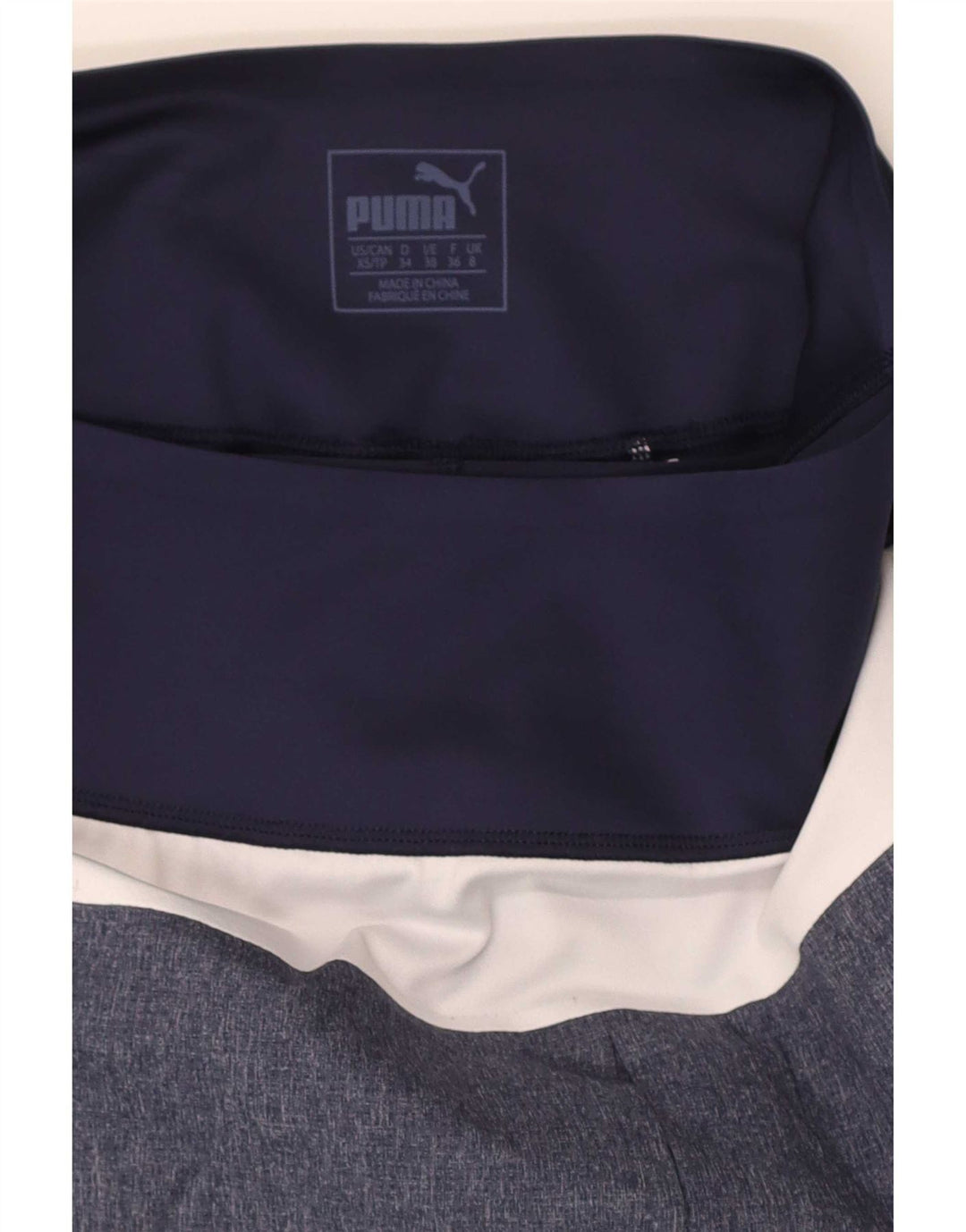 Puma Womens Skort UK 8 Small Blue Colorblock Poliester Sport