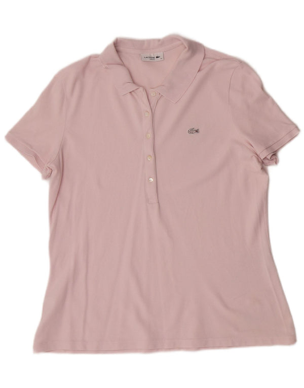 Tricou polo pentru femei Lacoste Slim Fit Mărimea 48 XL roz