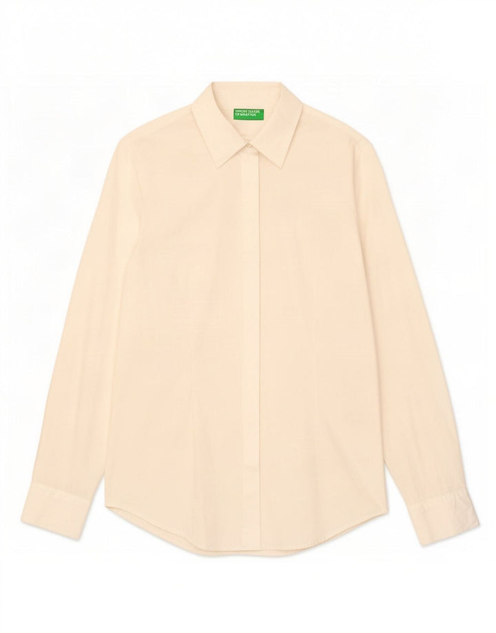 Cămașă Benetton pentru femei UK 12 Medium White