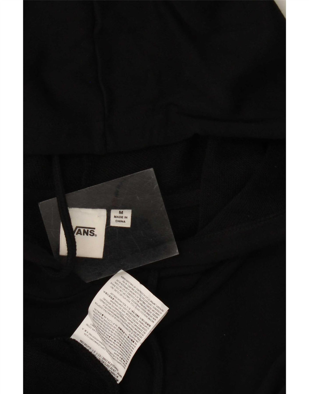 Hanocă grafică Vans pentru bărbați, bumbac geometric negru mediu