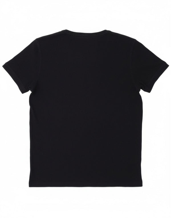 Massimo Dutti Tricou pentru femei Top UK 14 Mare Bumbac bleumarin